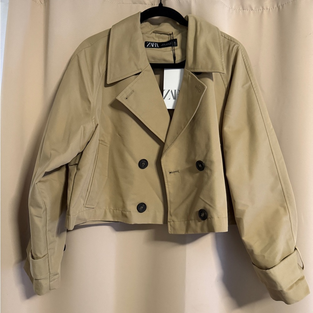 NWT Zara Cropped Trench